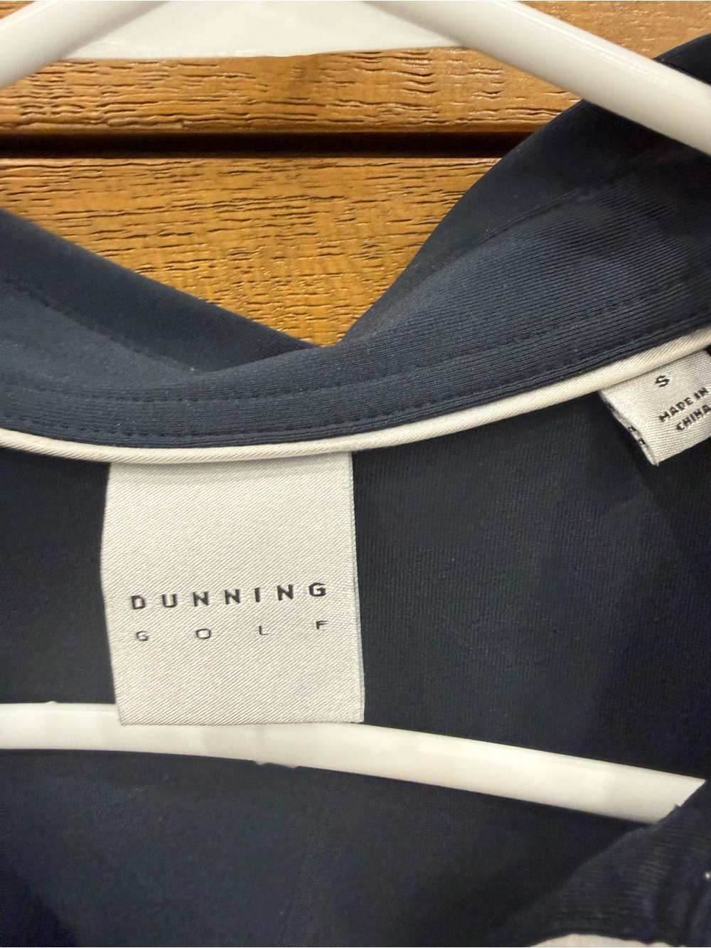 Dunning Golf - Women’s Navy Polo with White Trim